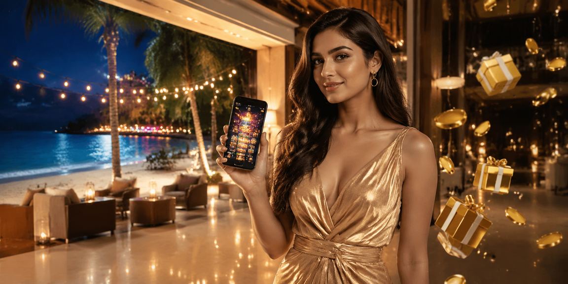 Mobile casino interface featuring Bollywood theme